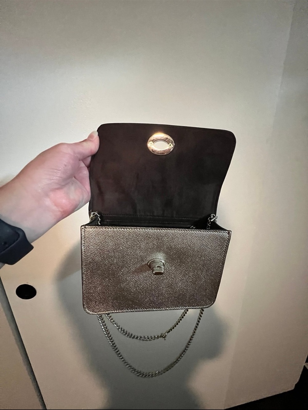 Coach BOWERY CROSSBODY Champagne/Silver - Picture 7 of 8